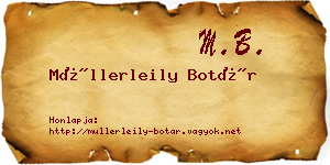 Müllerleily Botár névjegykártya